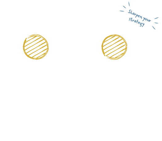 An organization chart highlighting the c-suite level